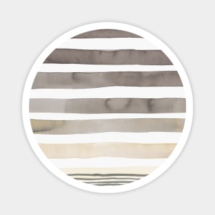 Watercolor Desert Sunset Stripes Cream Magnet